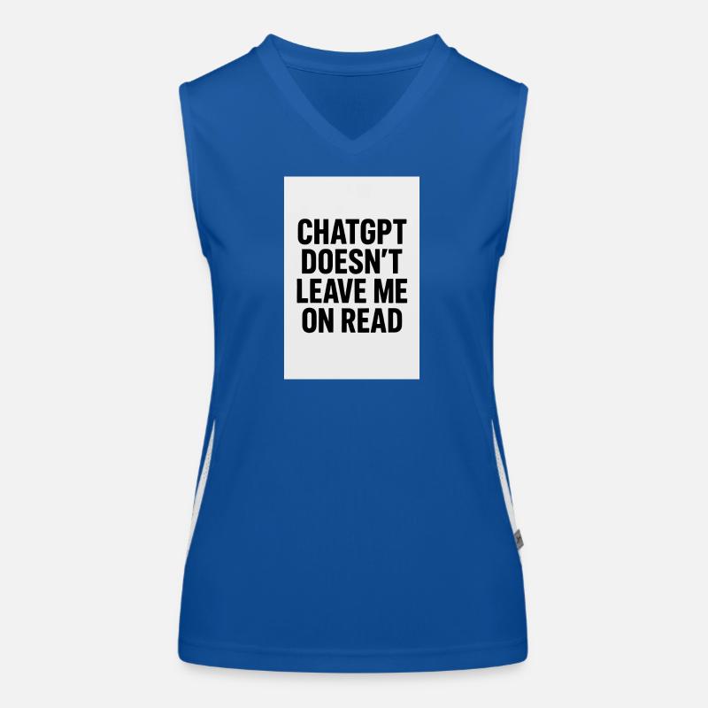 Powerful ChatGPT humor imprint Women's Functional Contrast Tank Top