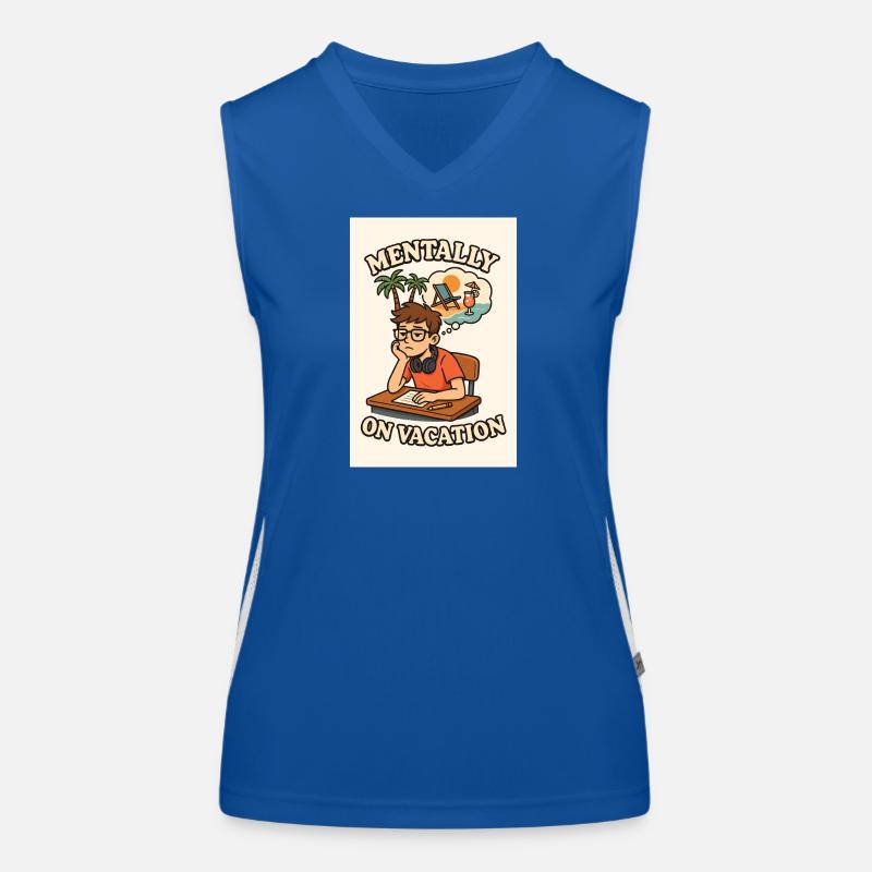 Conception mentalement en vacances Débardeur respirant contrasté Femme