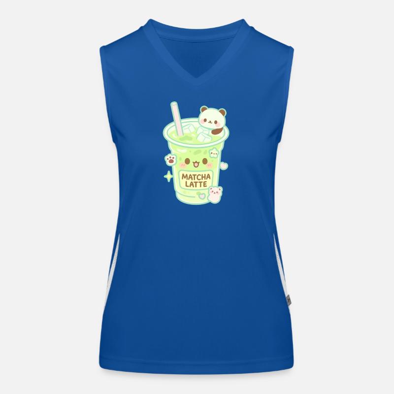 Matcha Latte Panda Débardeur respirant contrasté Femme