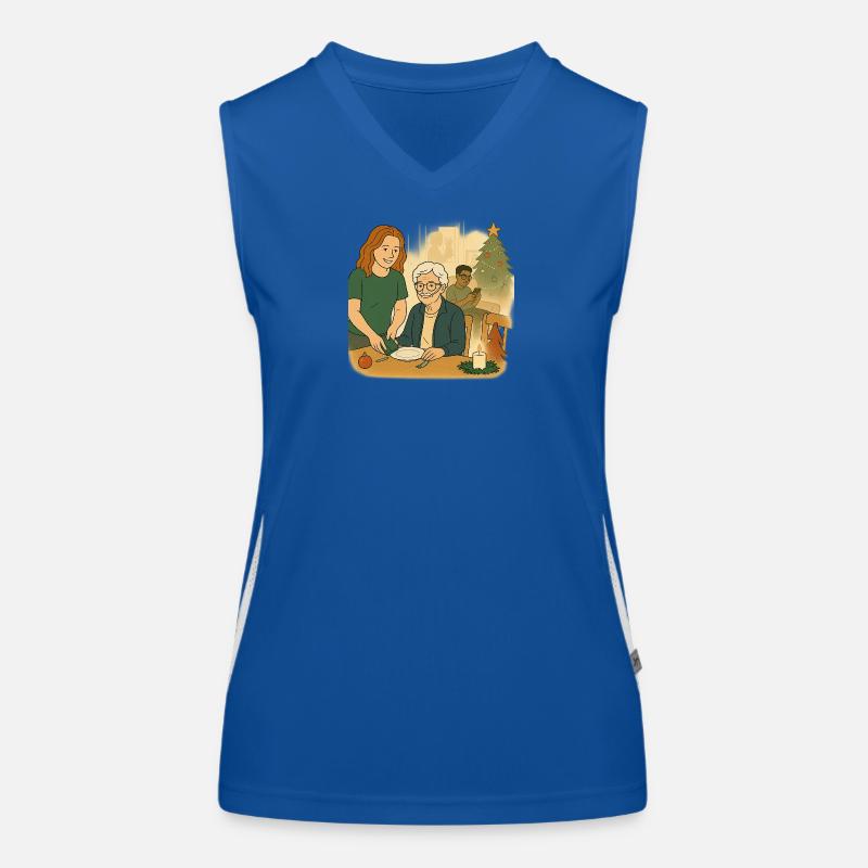 Grandma Karin - Women's Functional Contrast Tank Top - royal/white