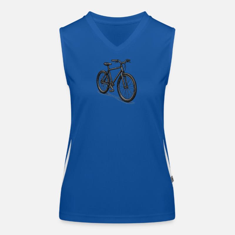 Silhouette de vélo rétro Débardeur respirant contrasté Femme