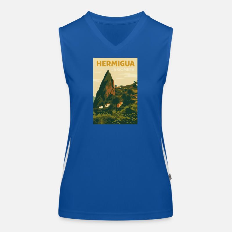 Hermigua Débardeur respirant contrasté Femme