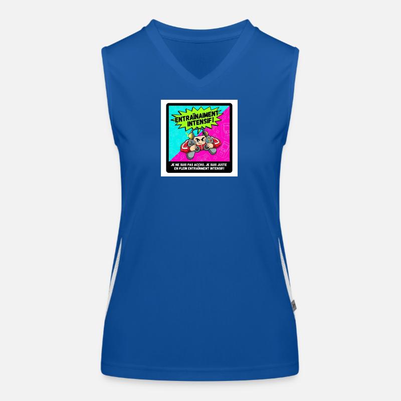 Intensives Gamer-Training Funktionelles Kontrast-Tank Top für Frauen