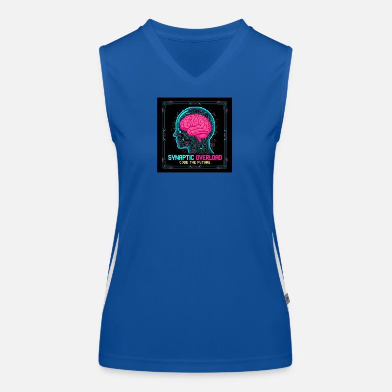 Synaptic Overload Neon Brain Women's Functional Contrast Tank Top