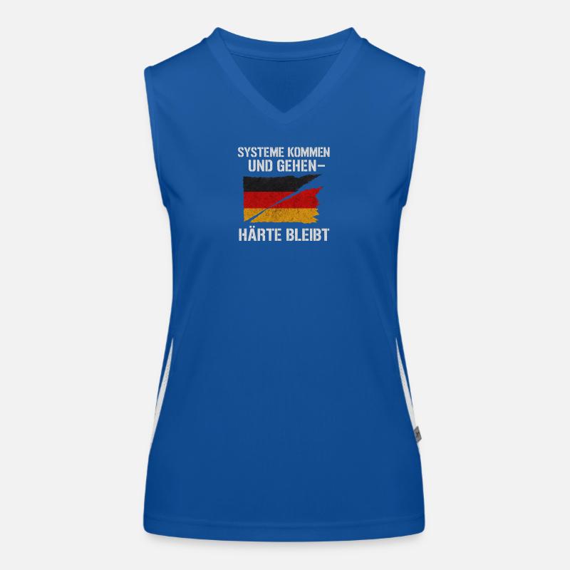 Les systèmes vont et viennent, la robustesse demeure Débardeur respirant contrasté Femme