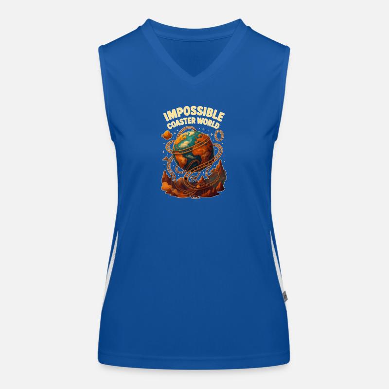 Impossible Roller Coaster World Débardeur respirant contrasté Femme