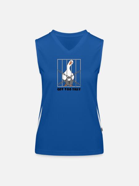 Goose – Got Too Silly - Women's Functional Contrast Tank Top - royal/white