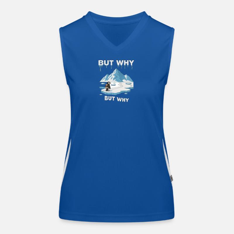 Aber warum Pinguin Funktionelles Kontrast-Tank Top für Frauen
