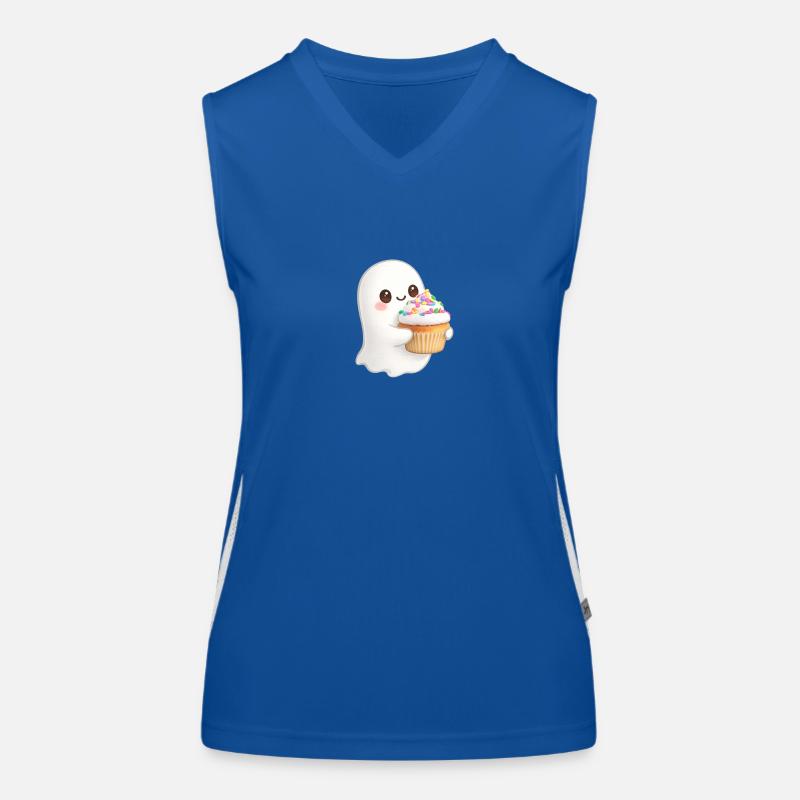 Gâteau confettis Sweet Ghost Cupcake Débardeur respirant contrasté Femme