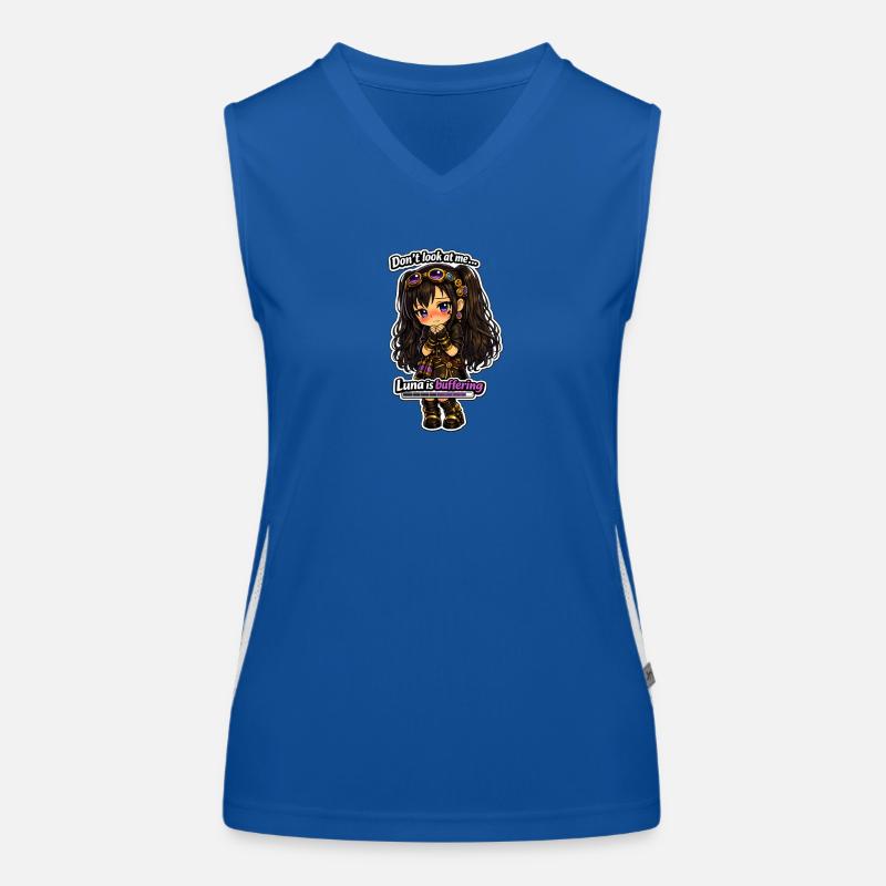 Luna Buffing Chibi Steampunk Women's Functional Contrast Tank Top