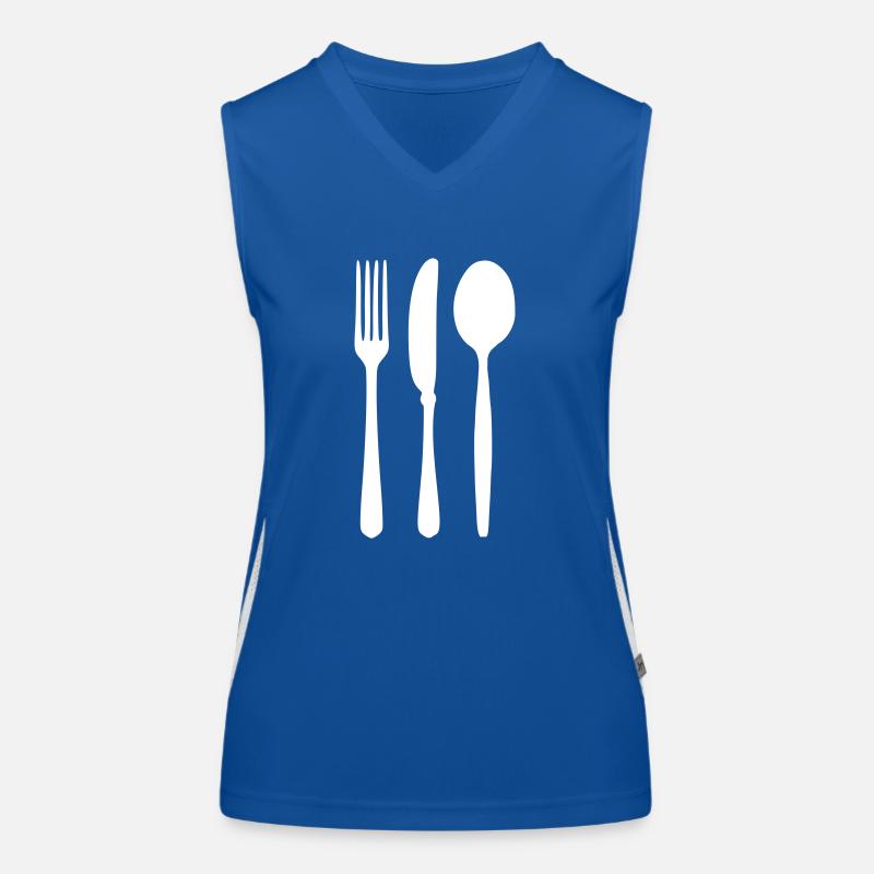 Besteck Funktionelles Kontrast-Tank Top für Frauen