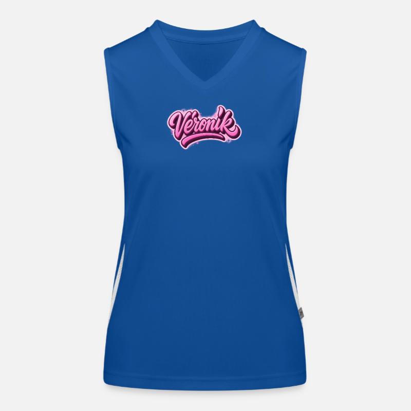 Veronik Graffiti-Name, ideales Geschenk auf t-shi Funktionelles Kontrast-Tank Top für Frauen