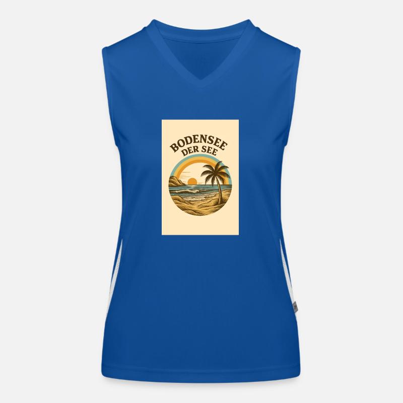 Le lac de Constance - LE lac Débardeur respirant contrasté Femme