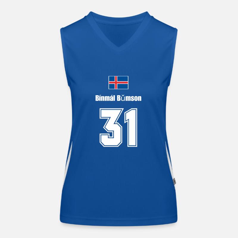 Island Trikot Nr.31 Funktionelles Kontrast-Tank Top für Frauen
