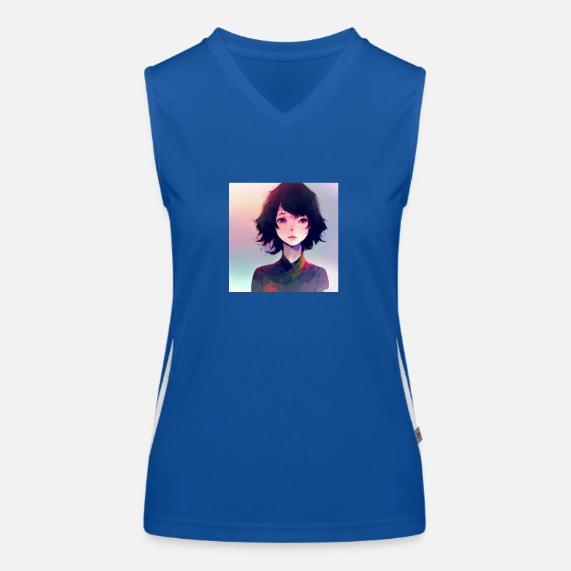Manga-Mädchen Funktionelles Kontrast-Tank Top für Frauen