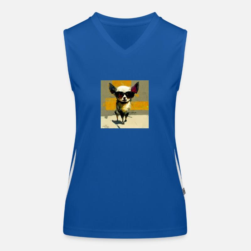 Chihuahua-Stil Funktionelles Kontrast-Tank Top für Frauen