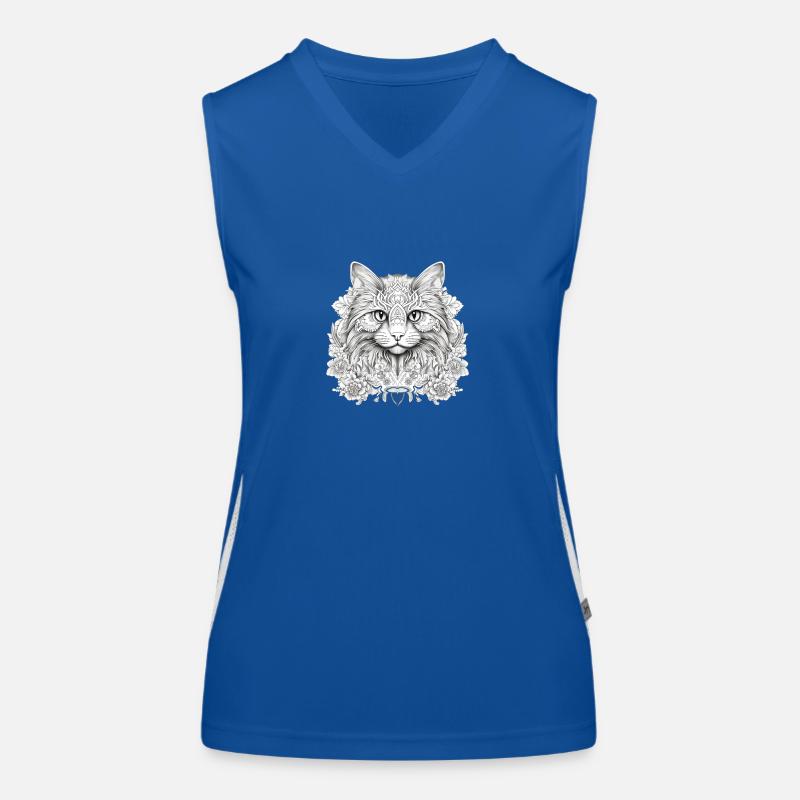 Perserkatze Funktionelles Kontrast-Tank Top für Frauen