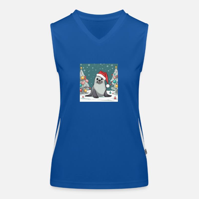 Phoque Noël Débardeur respirant contrasté Femme
