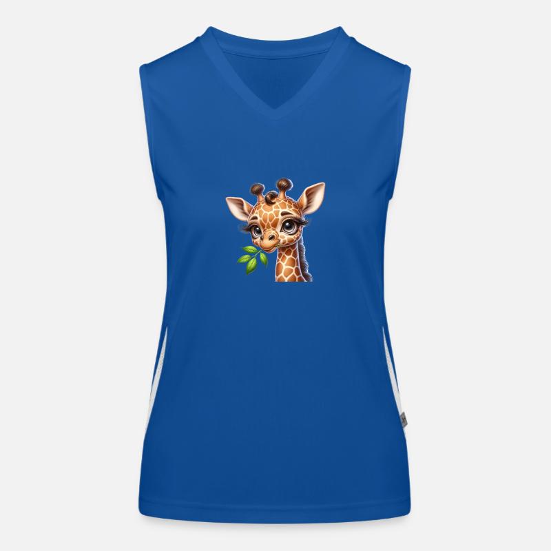 Baby giraffe Women's Functional Contrast Tank Top