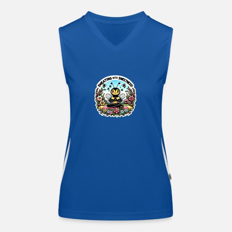 Sweating with Sweetness Funktionelles Kontrast-Tank Top für Frauen