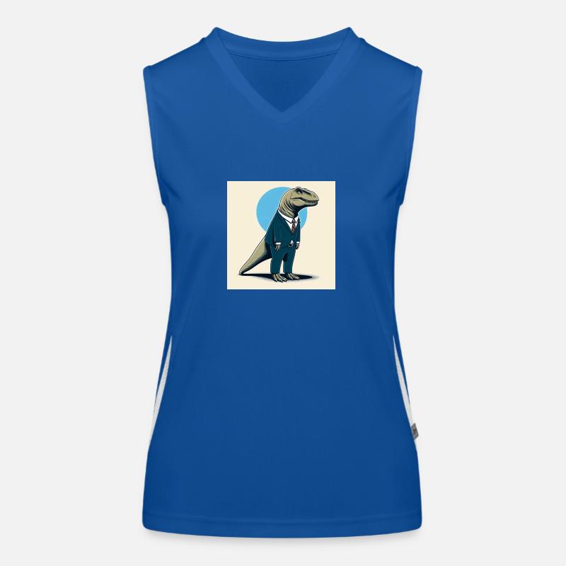 Dino in a suit Women's Functional Contrast Tank Top