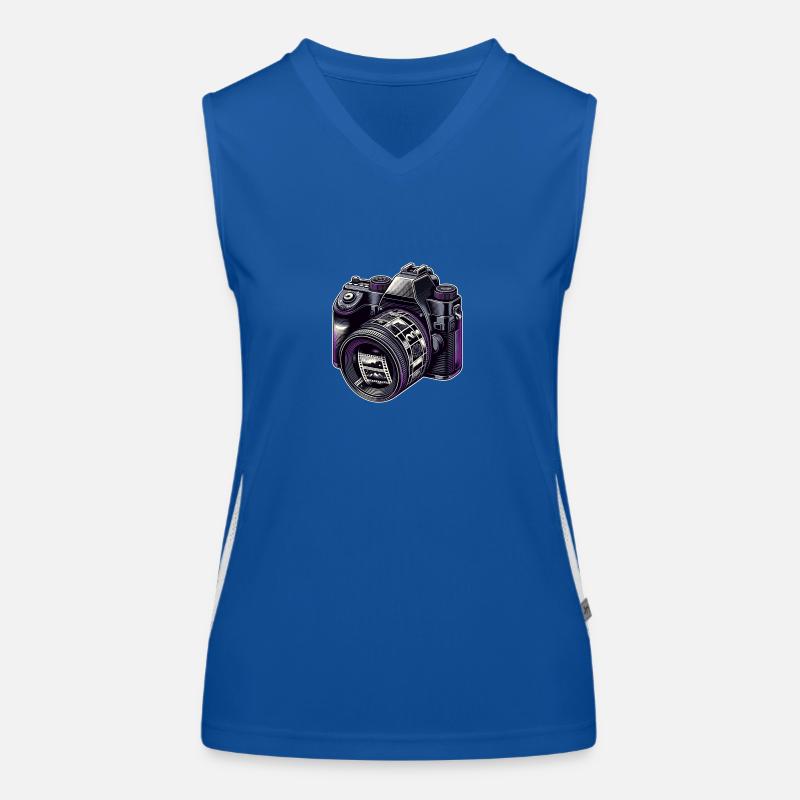 Nostalgic photo camera Women's Functional Contrast Tank Top