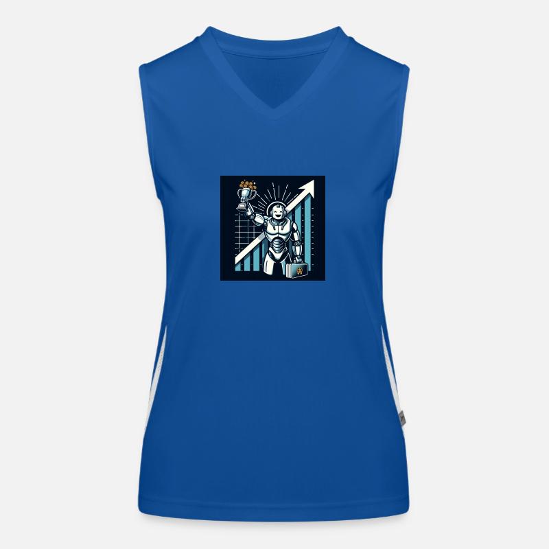 Automatic Earning - Trophy third product Women's Functional Contrast Tank Top