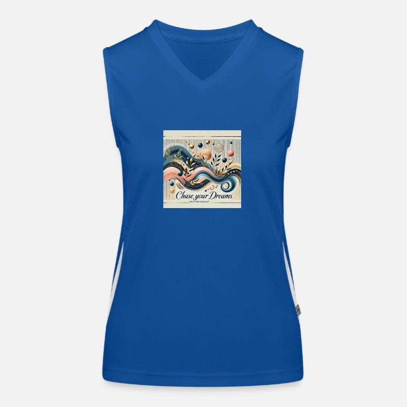 Chase your dream Funktionelles Kontrast-Tank Top für Frauen