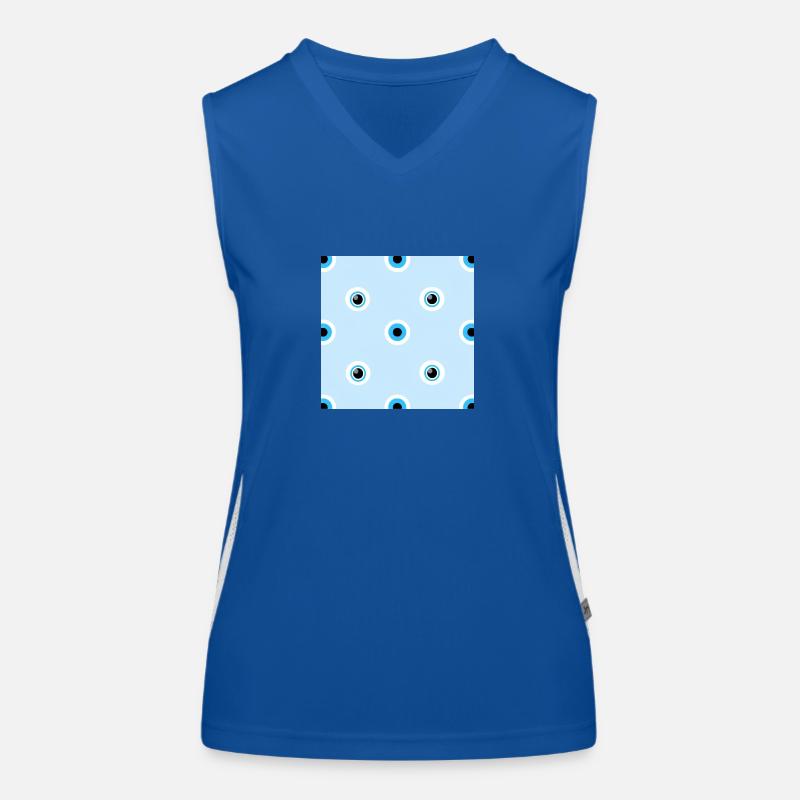 Böses Auge Featuring Nazar Funktionelles Kontrast-Tank Top für Frauen