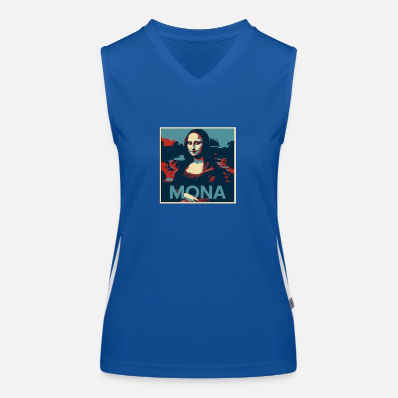 Mona Lisa Funktionelles Kontrast-Tank Top für Frauen