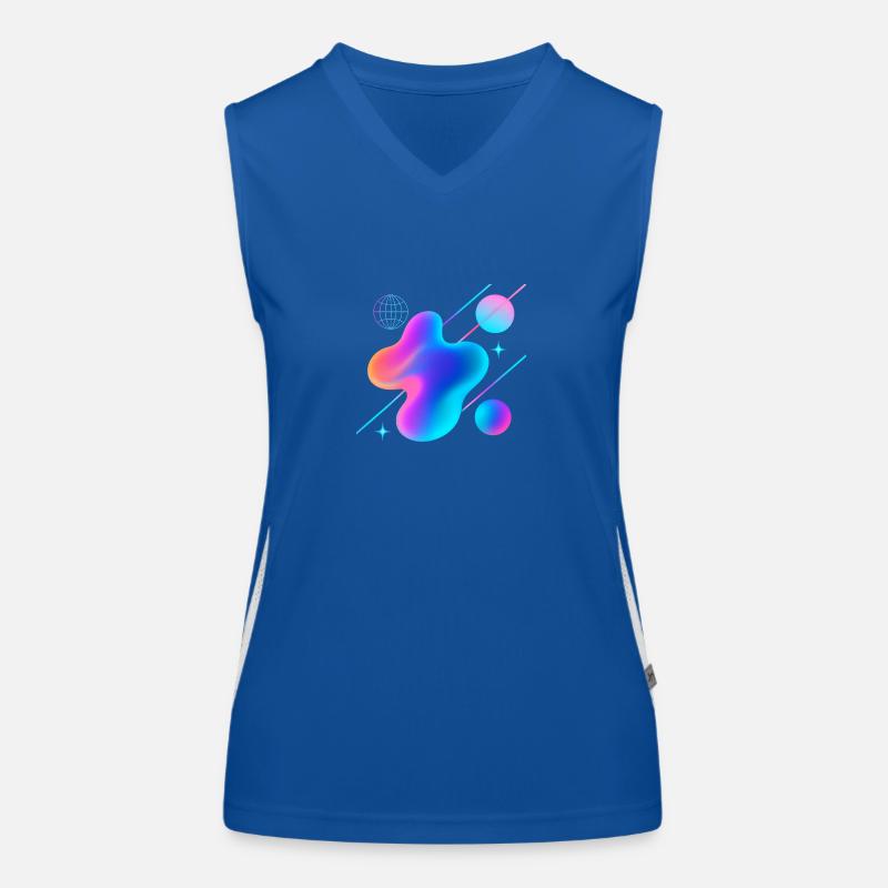Abstract Women's Functional Contrast Tank Top