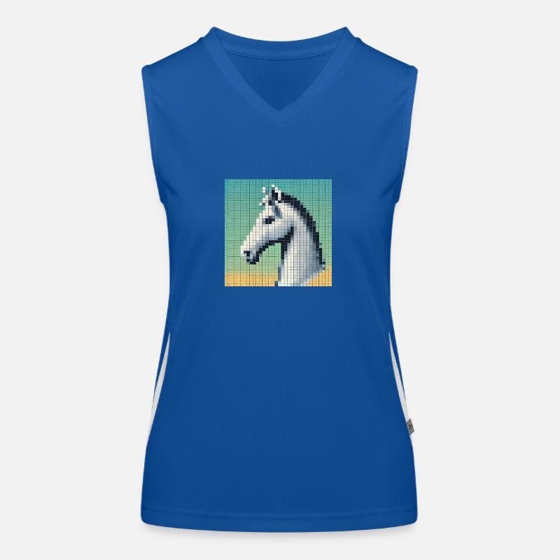 2024 Horse NFT Head Comic High Definition Women's Functional Contrast Tank Top