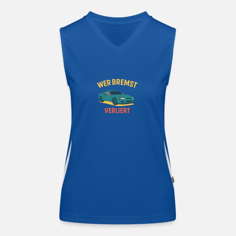 Wer bremst Verliert Funktionelles Kontrast-Tank Top für Frauen