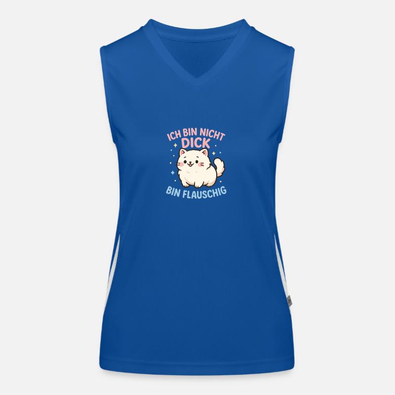 Bin nicht dick Funktionelles Kontrast-Tank Top für Frauen