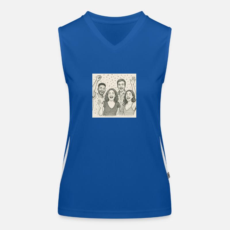 Abend mit Freunden Funktionelles Kontrast-Tank Top für Frauen