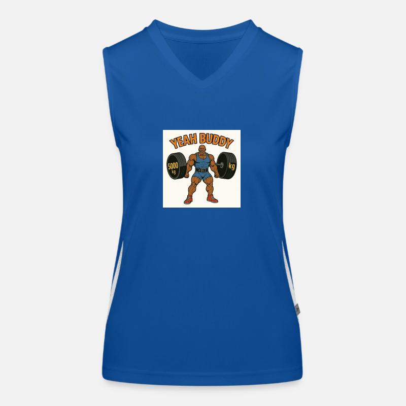 YEAH BUDDY - Women's Functional Contrast Tank Top - royal/white