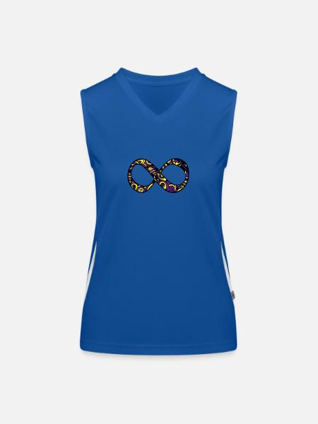 Love By The Sun Dream By The Moon Boho Gift - Women's Functional Contrast Tank Top - royal/white - Front