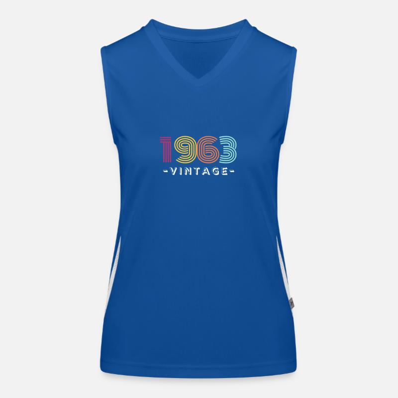 Born 1963 Women's Functional Contrast Tank Top