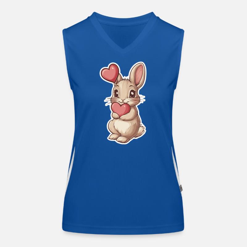 Hase Funktionelles Kontrast-Tank Top für Frauen