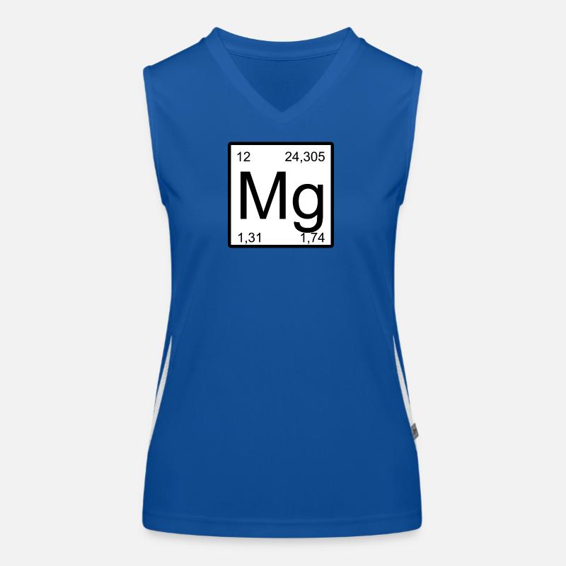 Magnesium Element Design Tee Funktionelles Kontrast-Tank Top für Frauen