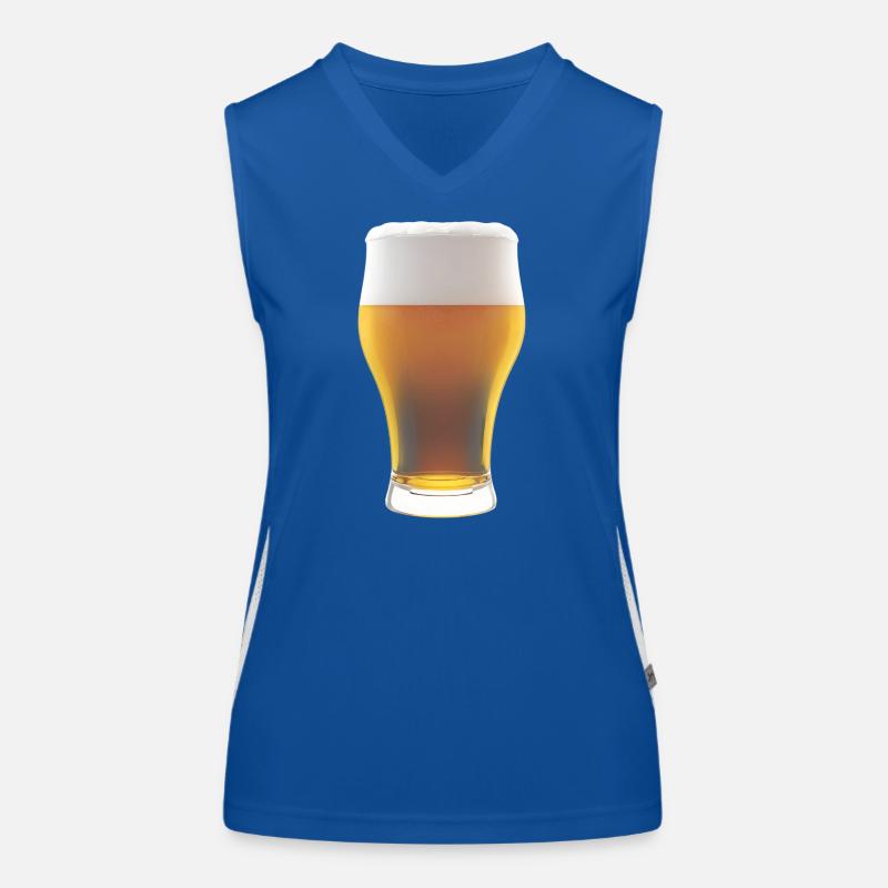 Biergradienten Glas mit Schaum Funktionelles Kontrast-Tank Top für Frauen