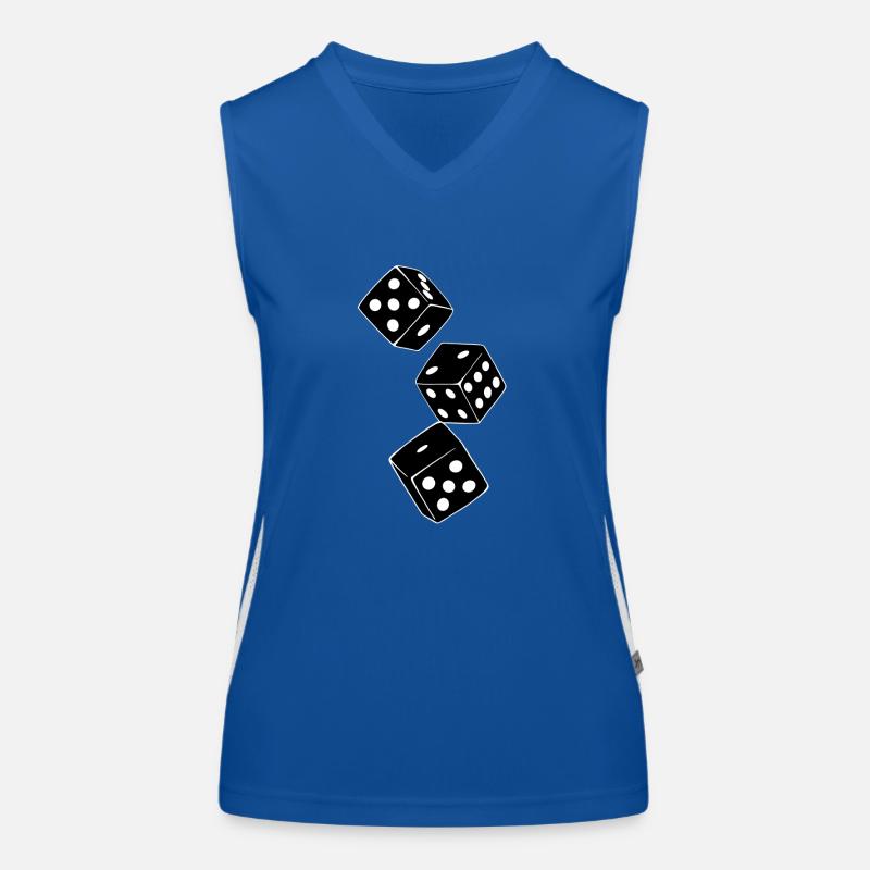 Würfel Funktionelles Kontrast-Tank Top für Frauen