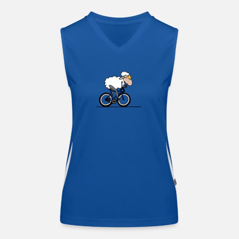 Triathlon Time Trial Sheep Women's Functional Contrast Tank Top