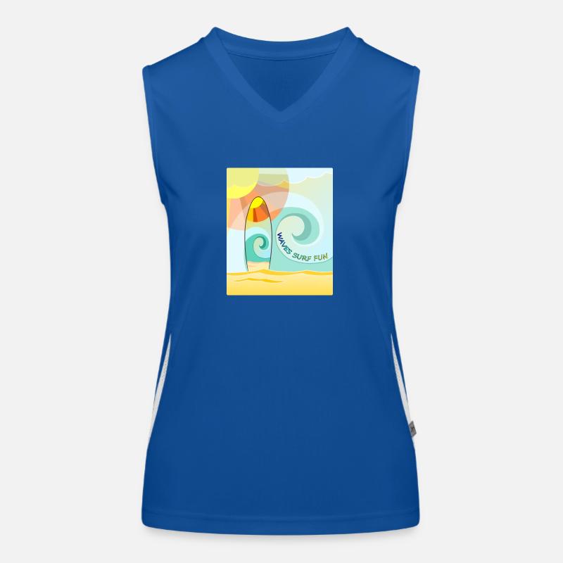Planche de surf Waves Débardeur respirant contrasté Femme