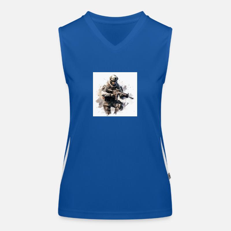 COD gaming art shooter Funktionel kontrast tanktop til damer