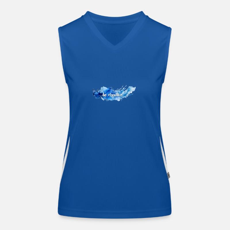 be creative. Women's Functional Contrast Tank Top