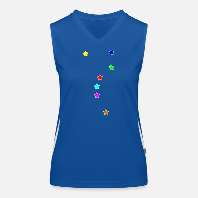 Etoiles colorées, Grande Ourse Débardeur respirant contrasté Femme