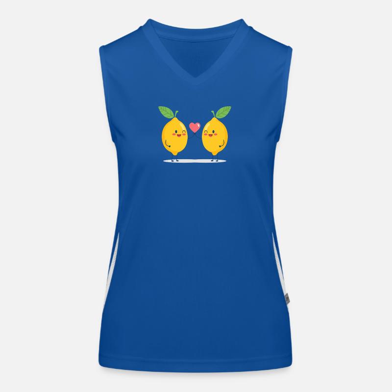 Amour câlin au citron vert Débardeur respirant contrasté Femme