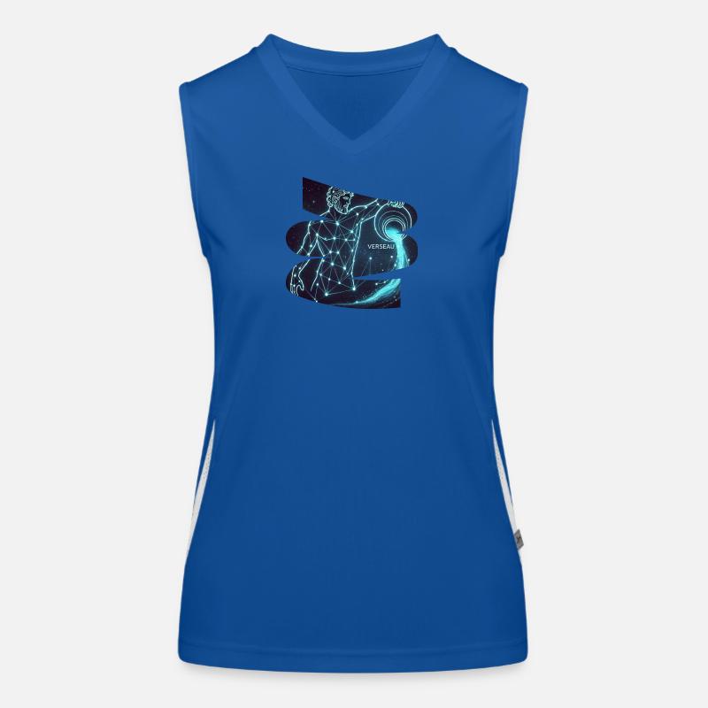 Wassermann-T-Shirt – Sternzeichen des Sternbildes Funktionelles Kontrast-Tank Top für Frauen