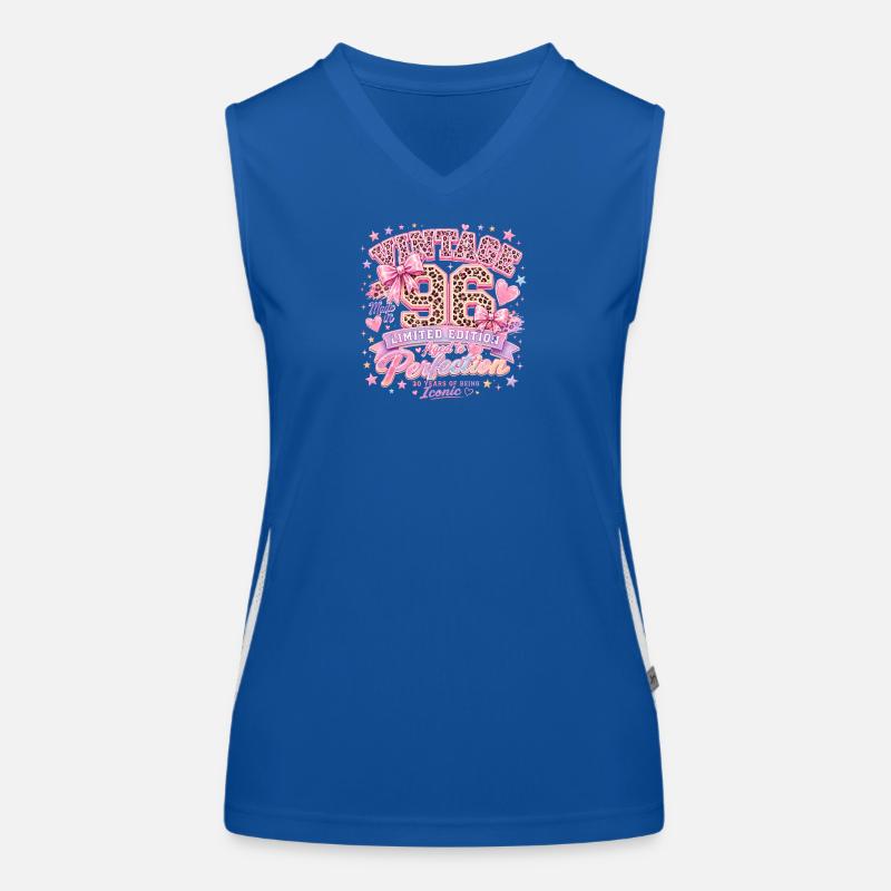 Vintage 96 Limitierte Edition Perfektion Funktionelles Kontrast-Tank Top für Frauen
